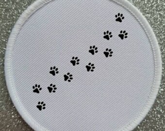 Insigne de patch de sublimation de 3 pouces ne laissez jamais votre animal de compagnie - France