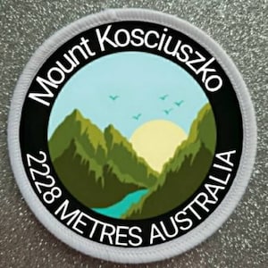 3 inch Mount Kosciuszko Australia patch badge