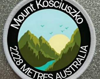 3-calowa naszywka Mount Kosciuszko Australia