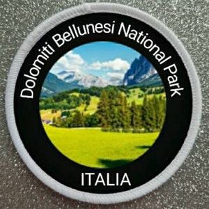 7,6 cm großer Patch-Abzeichen des Nationalparks Dolomiti Bellunesi, Italien