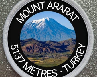 Insignia de parche de Turquía del Monte Ararat de 3 pulgadas