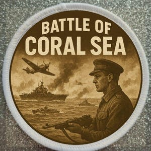 Parche de 3 pulgadas de la Batalla del Mar del Coral