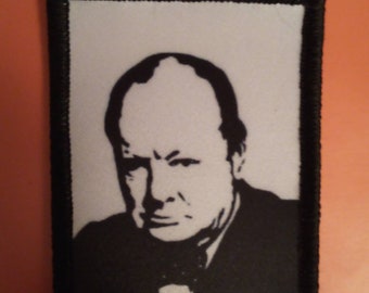 Winston Churchill Never Surrender WW2 8cm Patch Badge