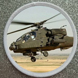 3 Inch Apache Helicopter patch badge