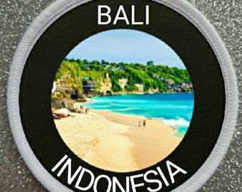 Insignia de parche bali indonesia de 3 pulgadas