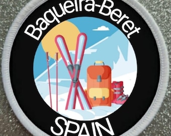 Parche insignia de 3 pulgadas de la estación de esquí de Baqueira-Beret, España