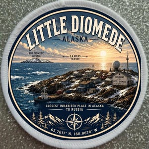 3 inch Little Diomede Alaska USA Aufnäher