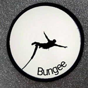 3 Inch Bungee Jumping Iron Or Sew on Sublimation Patch Badge