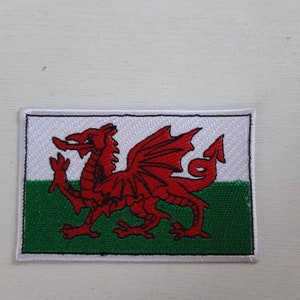 4 inch Flag of Wales Welsh Flag Embroidery Patch Badge