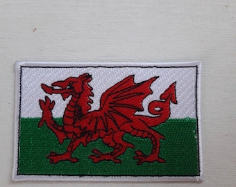 TENNER.LONDON 5er-Set Walisisches Team-Wappen Zum Aufbügeln, Siebdruck