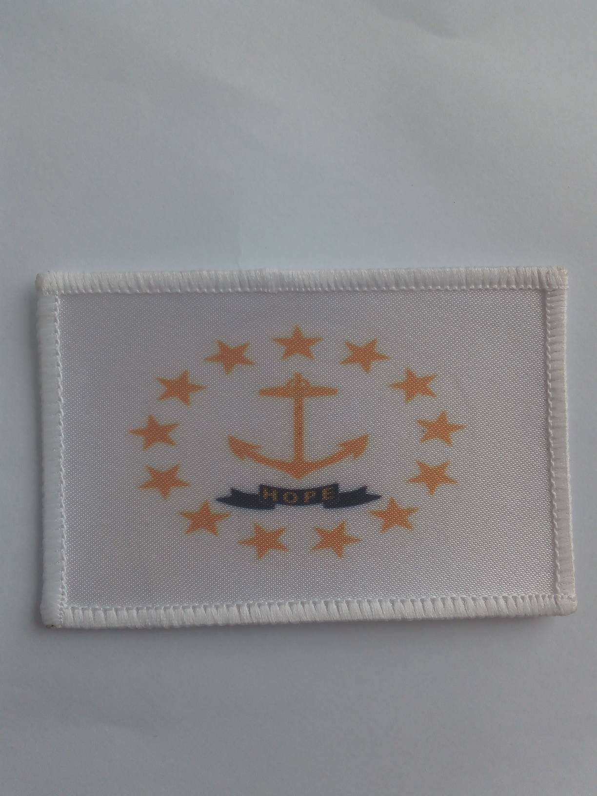 Patch Vintage Rhode Island – Drapeau Blason écusson – Fabriqué USA