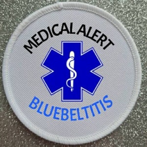 3 inch BJJ Bluebelt Bluebeltitis Patch Badge