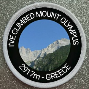 3 inch Mount Olympus Greece patch badge