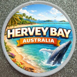 3 inch Hervey Bay Australia Patch Badge