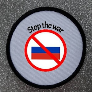 Stop the War 3 Inch Patch Badge - Made in the UK
