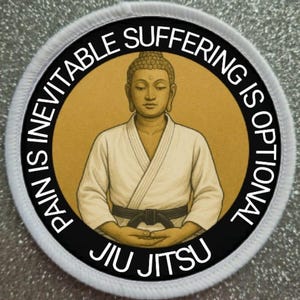 3 inch BJJ Jiu Jitsu Patch Badge