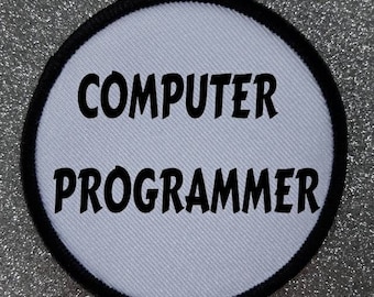 Insignia de parche de programador de computadora de 3 pulgadas