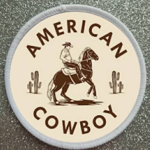 3 inch American Cowboy Patch Badge