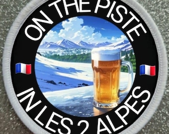 3 inch Las 2 Deux Alpes France Ski Skiing Resort patch badge