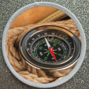 3 inch Compass patch badge