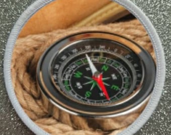 3 inch Compass patch badge