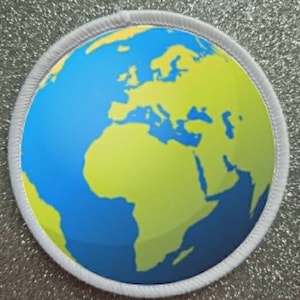 3 inch Globe patch badge