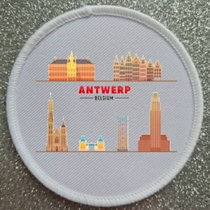 3 inch Antwerp Belgium patch badge