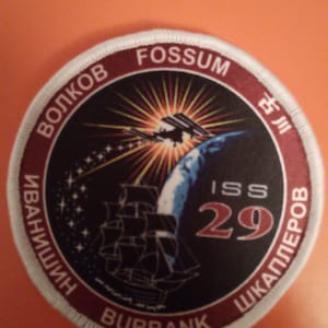 Space Travel (Badge) 8cm Patch Mission 29 NASA ISS ESA