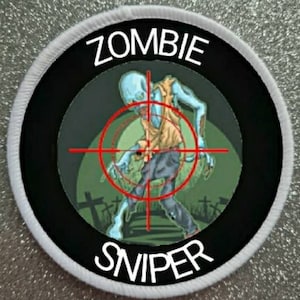 3 inch Zombie Sniper patch badge