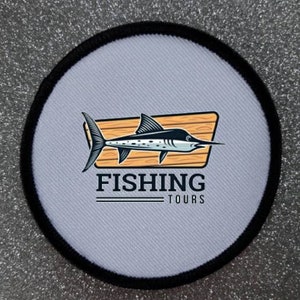 3 inch Fishing sublimation patch badge