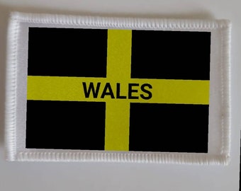 3 inch Wales UK Iron or Sew on Patch Badge