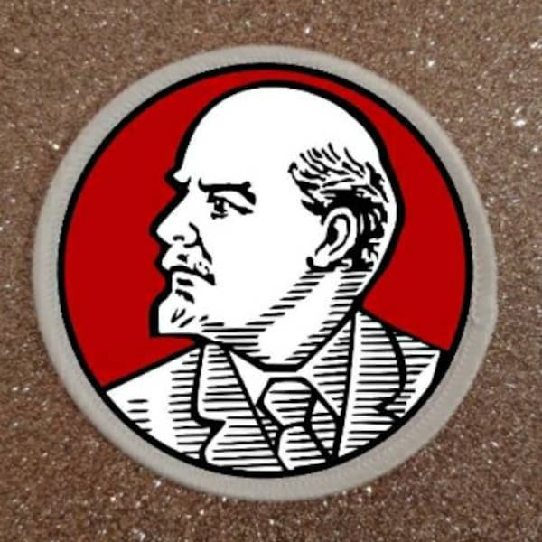 Lenin Communist Socialist Politics 3 Inch Patch Badge. Made in the UK