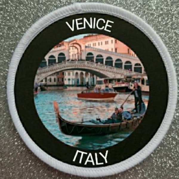 Badge patch Venise Italie 3 pouces
