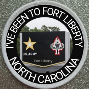 3 Inch Fort Liberty North Carolina patch badge