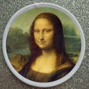 3 Inch Mona Lisa Patch Badge