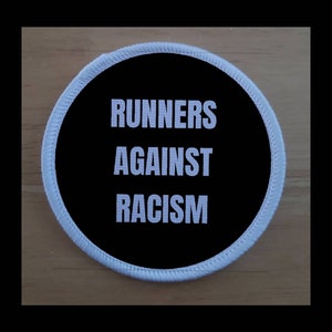 Runners Against Racism Anti Racism 3 Inch Patch Badge