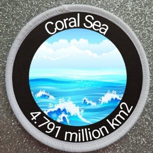 3 inch Coral Sea patch badge