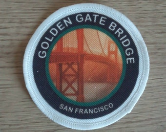 Insignia de parche de 3 pulgadas el puente Golden Gate San Francisco EE.UU.