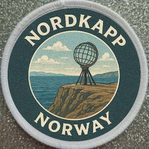 3-Zoll Nordkap Norwegen Aufnäher.