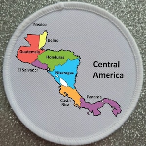 3 Inch Central America patch badge -