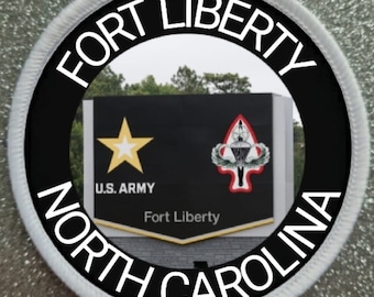 7,5 cm Fort Liberty North Carolina-patch-badge