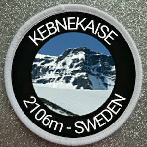 3 inch Kebnekaise Sweden patch badge