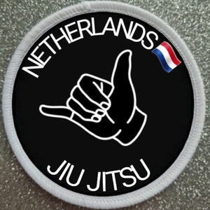 3 inch Netherlands Jiu Jitsu Holland BJJ Patch Badge