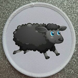 3 inch Black Sheep patch badge