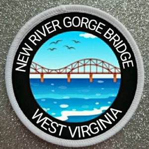 3 inch New River Gorge Bridge West Virginia patch badge