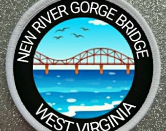 3 inch New River Gorge Bridge West Virginia patch badge