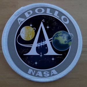 3 inch Apollo Lunar Mission Iron of Sew op Patch Badge