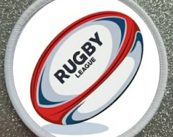 Badge de patch de sublimation de rugby à XIII de 3 pouces.