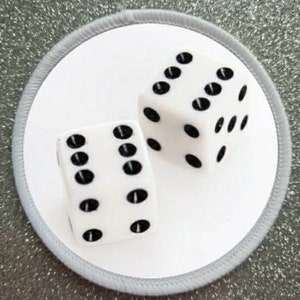 3 inch 2 Dice patch badge