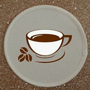 3 Zoll Kaffee Aufnäher Aufnäher Anstecker